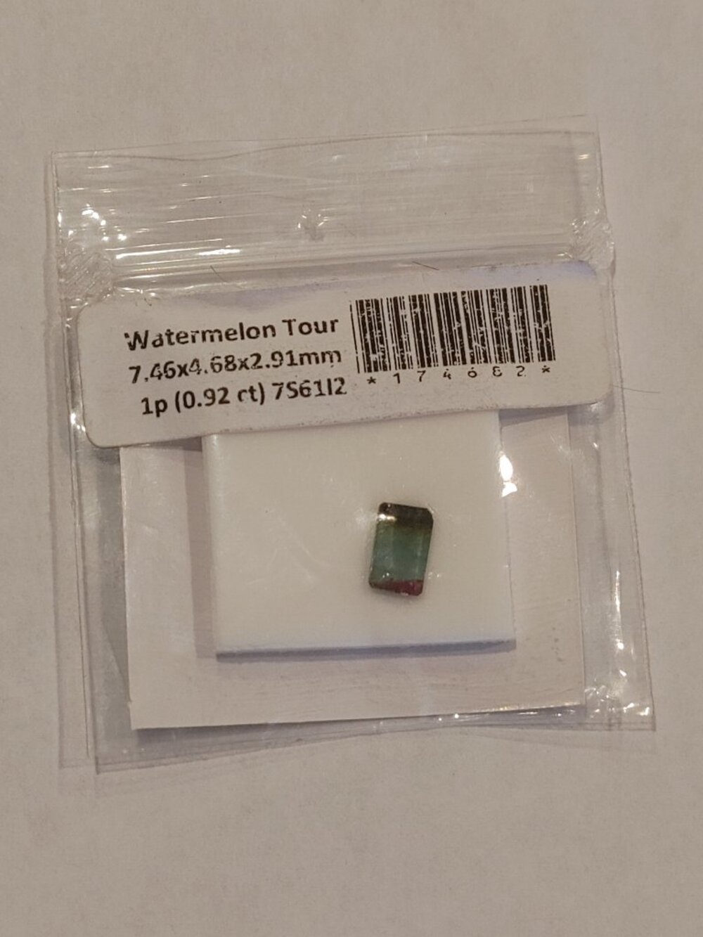 Rectangular Watermelon Tourmaline – Polished, Auction Purchase